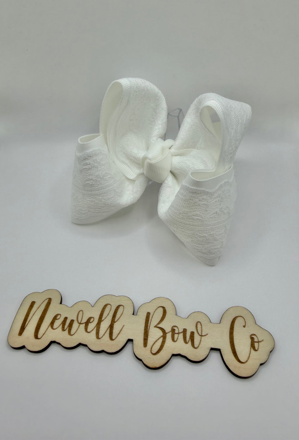 White Lace Bow