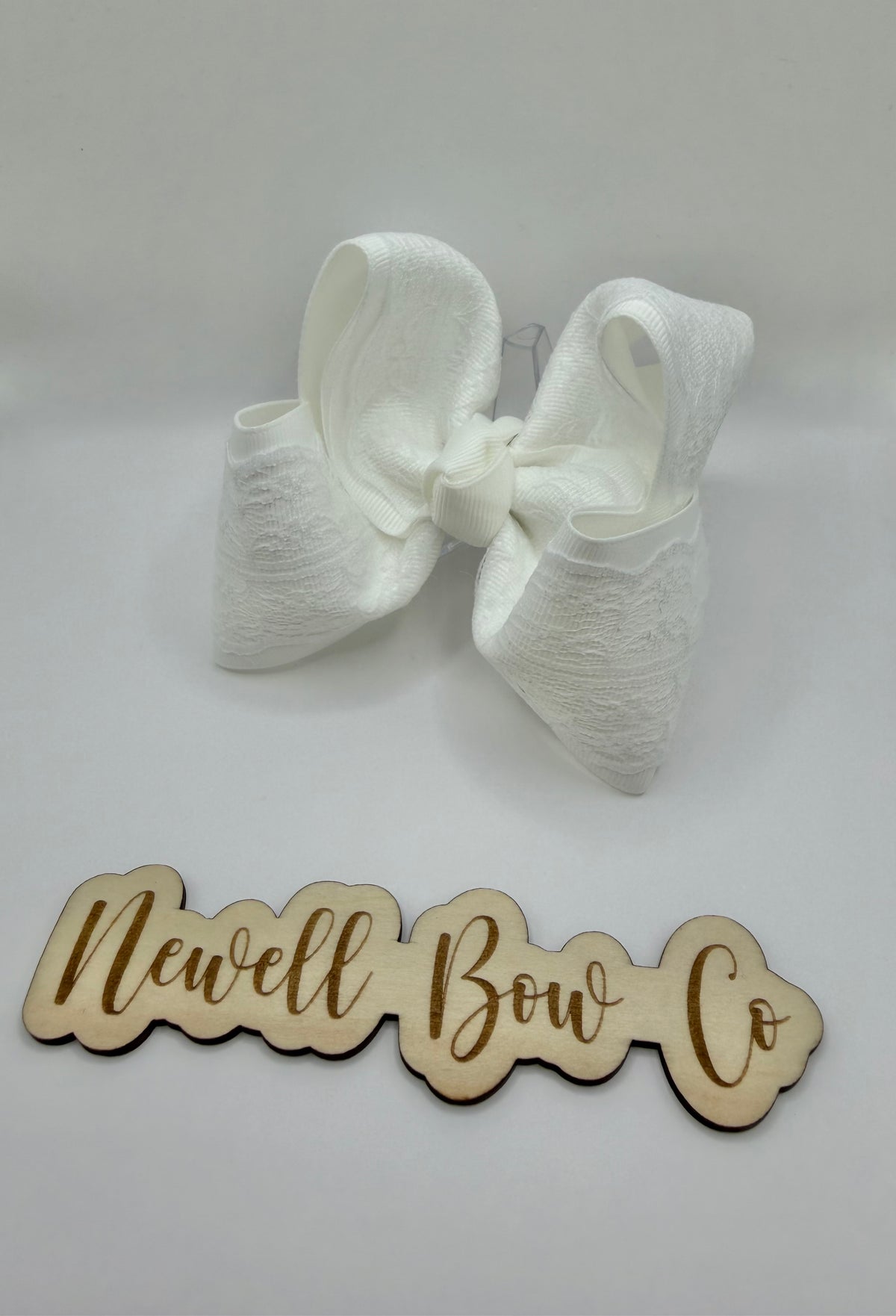 White Lace Bow