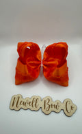RTS 4.5 Orange Satin Ruffle Bow