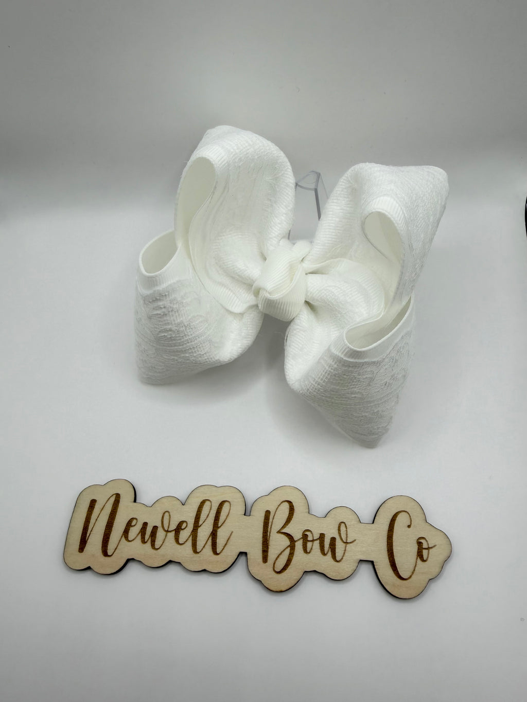 White Lace Bow