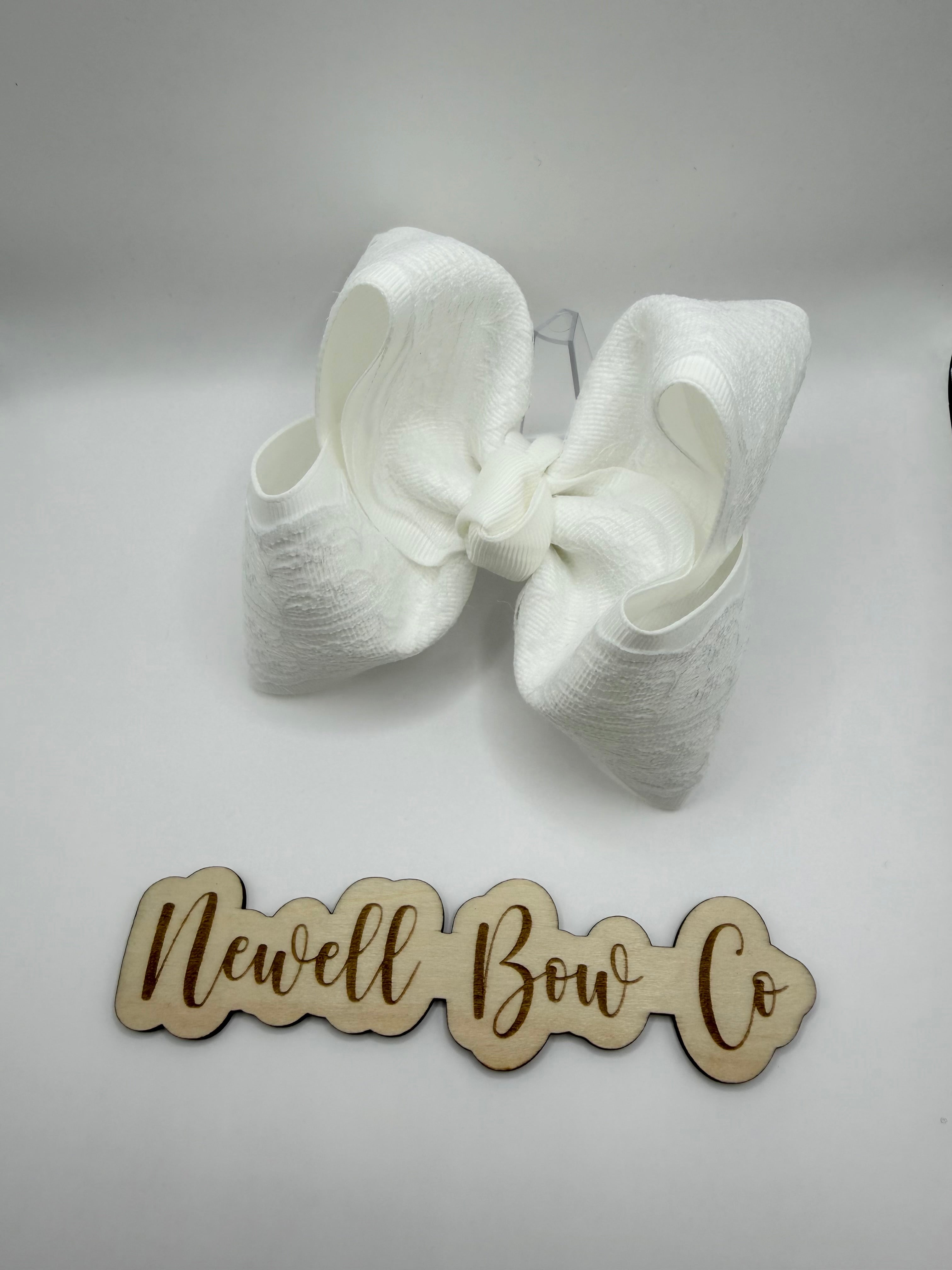 White Lace Bow