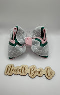 Pink and Green Bow