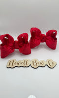 Red Lace Satin Piggies