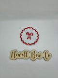 Candy cane interchangeable patch
