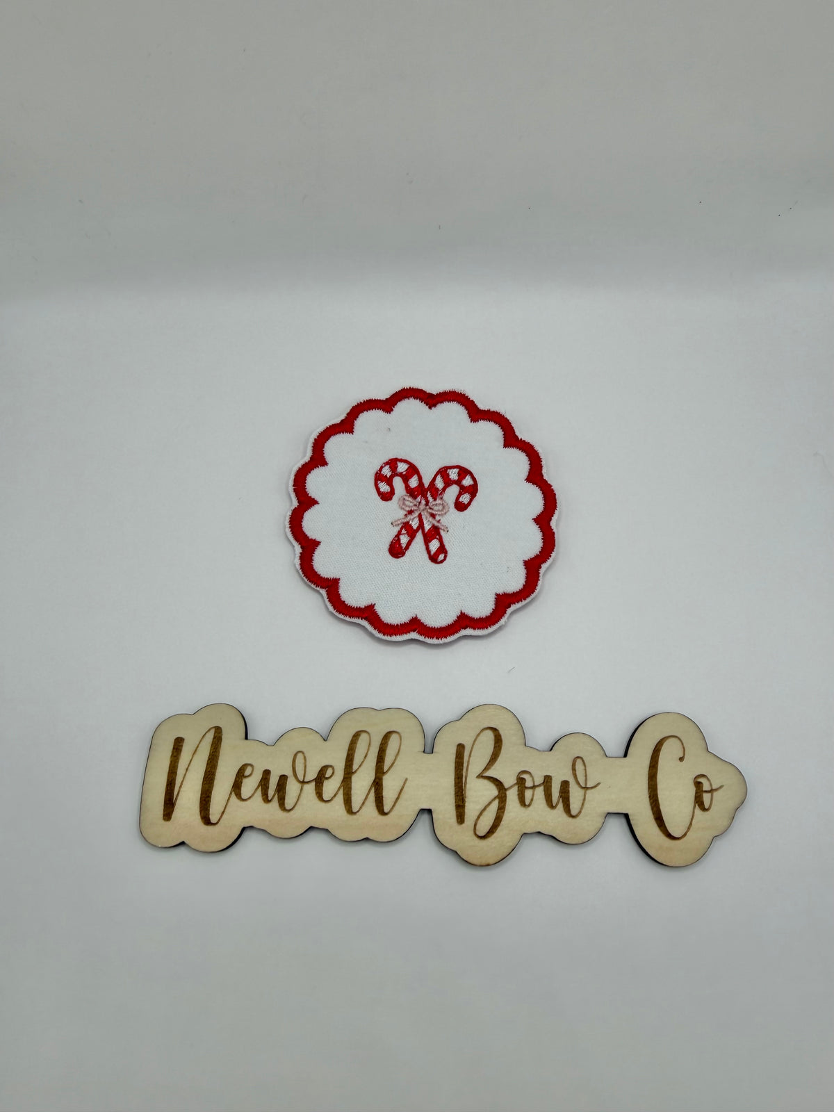 Candy cane interchangeable patch