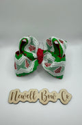 Christmas tree cake hair bow