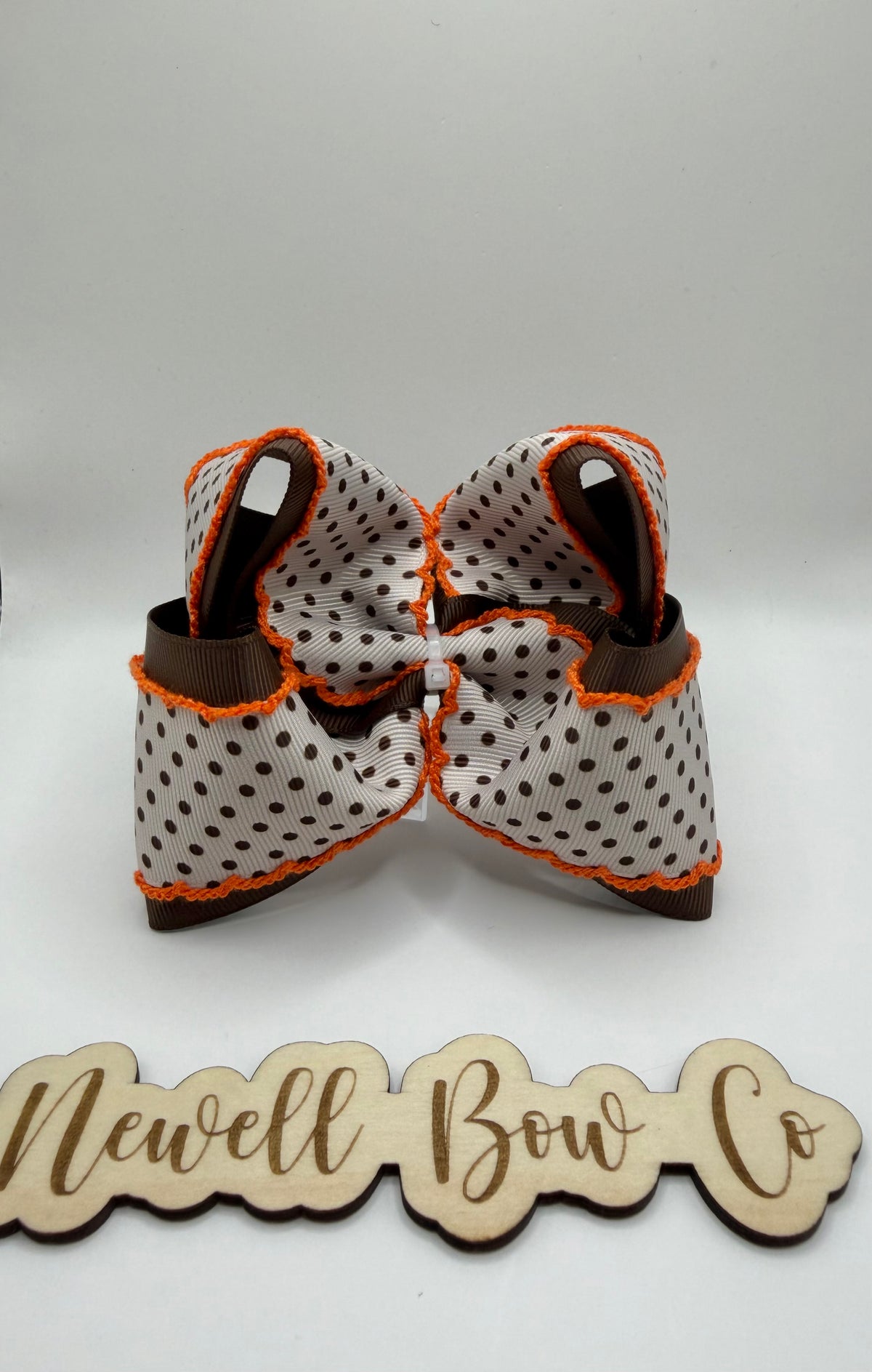 RTS 4inch polka dot bow