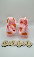 Pink Pumpkin Lace Bow