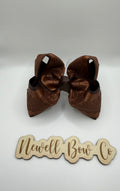 Brown Lace Satin