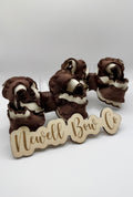 Brown Ruffle Piggies Set