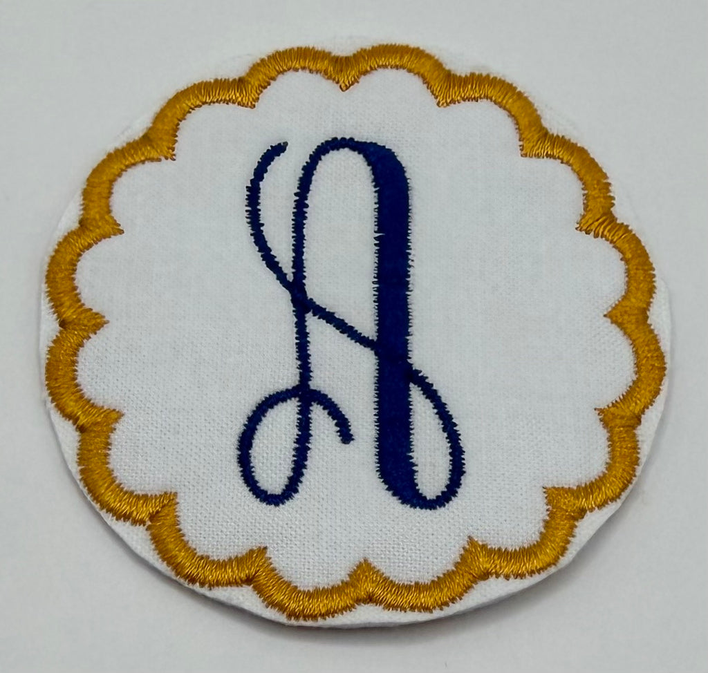 Vine letter Interchangeable patch