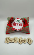 Christmas Name Interchangeable Patch Bow (Comes with 1 patch)